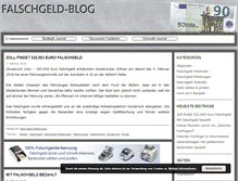 Tablet Screenshot of falschgeld-blog.de
